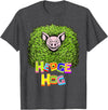 Wild Critter Lover Fun Farmer Combination Tees Hedge Hog Funny Hedgehog Pun Cute Animal How I Roll Pig Farm T-Shirt - Dark Heather Grey