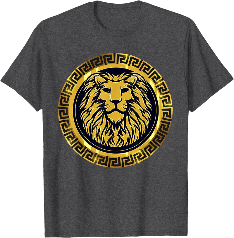 Open Mind GOLDEN LION KING T-Shirt - Dark Heather Grey