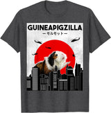 Funny Guinea Pig Gifts, Guinea Pig Owner Gifts Guinea Pig Lover, Guineapigzilla, Cavy Owner, Guinea Pig T-Shirt - Dark Heather Grey