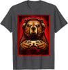 Funny Gaming Bear Gamer Graphic Gamer Bear Graphic Funny Gaming Animal Grizzly Bear Costume T-Shirt - Dark Heather Grey