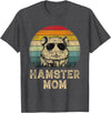 Vintage Hamster Mom Hamster Lovers Mommy Mother's Day T-Shirt - Dark Heather Grey