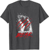 Cocaine Bear Bear Claw Poster T-Shirt - Dark Heather Grey