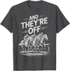 Horse Racing Design, Horses Race Lover Funny Horse Racing Design for Men Women Kid Horse Race Lover T-Shirt - Dark Heather Grey