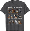 Bird Lover Hunters of the Wind Birds of Prey Falcon Owl Birding Raptors T-Shirt - Dark Heather Grey