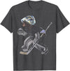 Behrbones Bear Hockey Goalie T-Shirt - Dark Heather Grey