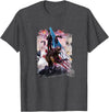Random Galaxy Abe Lincoln Riding Bear American Patriotic Funny T-Shirt - Dark Heather Grey