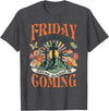 Easter Jesus Christian Friday Is Good Cause Sunday Is Coming T-Shirt in Dark Heather Grey