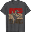 Geschenk Cowboy Liebhaber Country Cowboy Texas Animal Horse Cowboy T-Shirt Black Unisex-Adults Unisex-Kids Classic Fit Short Sleeve Cotton 60% Polyester 40% Small - Dark Heather Grey