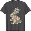 Funny Bunny Crochet Patchwork Camo Rabbit Happy Easter Day T-Shirt in Dark Heather Grey