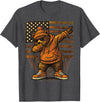 Vintage Dabbing Bear Retro Humor Gift Co Vintage Dabbing Bear Funny Retro Graphic T-Shirt - Dark Heather Grey