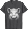 Animal Lovers Funny Quotes And Designs Pig Face Lover Art Design For Men And Women T-Shirt - Dark Heather Grey