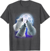 3 Animals Howling At The Moon Shirt & Gifts 3 Polar Bears Howling At The Moon Funny Polar Bear Lover T-Shirt - Dark Heather Grey
