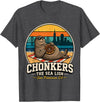 Chonkers The Sea Lion San Francisco Funny Seal Tee Chonkers The Sea Lion San Francisco Funny Seal T-Shirt - Dark Heather Grey