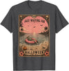 Just Waiting for Halloween Tarot Card art Halloween Tarot Card Spooky Summer Skeleton Just Waiting T-Shirt - Dark Heather