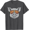 Game Day Pig Tee-TShirt Gifts Game Day Pig T-Shirt - Dark Heather Grey