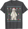 Ugly Christmas Sweater Style Polar Bear PJs Ugly Polar Bear Lovers Xmas Sweater Santa Christmas T-Shirt - Dark Heather Grey