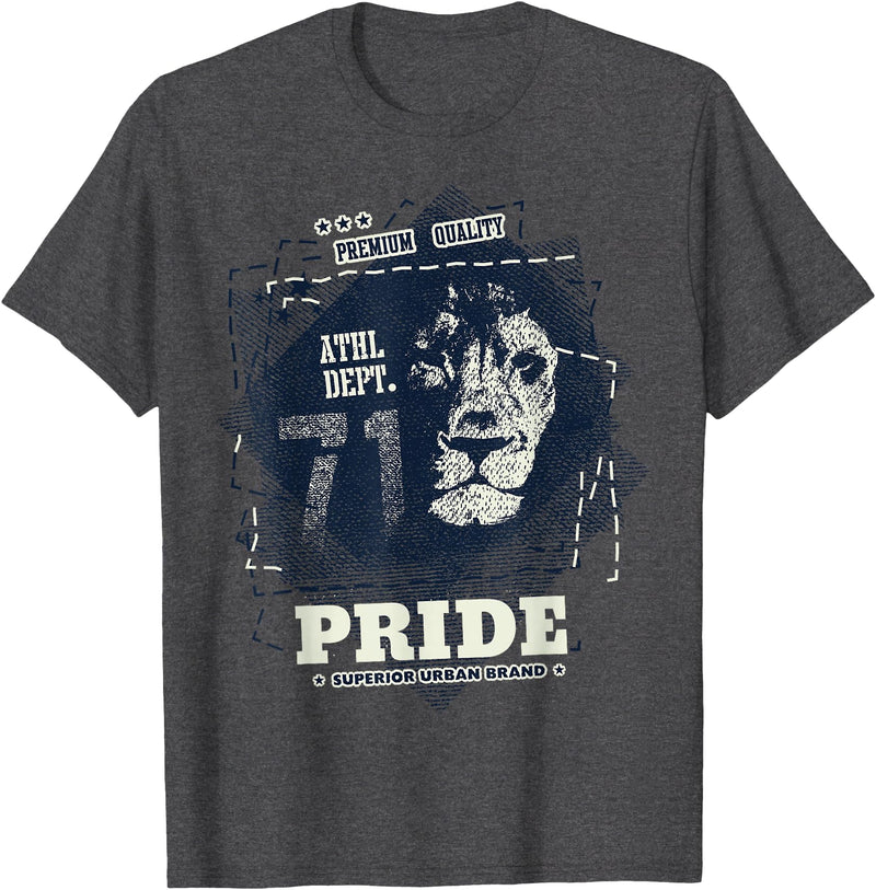 Tee Catcher Lion Pride T-Shirt - Dark Heather Grey