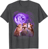 Hamsters Howling at The Moon Shirt - Funny Hamster T-Shirt - Dark Heather Grey
