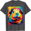 PopArt Pet Animal Prints A Guinea Pig T-Shirt - Dark Heather Grey