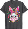 Women Girls Kids Rabbit T-Shirt in Dark Heather Grey