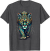 Cougars Gift For A Cougar Lover Mandala Art Cougars Cougar Mountain Lion Puma T-Shirt - Dark Heather Grey
