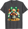 St. Patricks Day Highland Cow Highland Cow Tees St. Patricks Day Highland Cow Highland Cow T-Shirt - Dark Heather Grey
