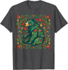 Nordic Scandinavian Folk Art Flower Designs Scandinavian Folk Art Bear Floral Pattern Nordic Animal T-Shirt - Dark Heather Grey