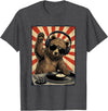 Bear DJ Stuff & Accessories Cool Retro Bear DJ Funny Bears Music Men Women Kids T-Shirt - Dark Heather Grey