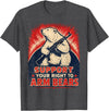 Funny Arm Bears Polar 2A Gun Rights Humor Right to Arm Bears Polar Bear Gun Rights Pun Humor T-Shirt - Dark Heather Grey