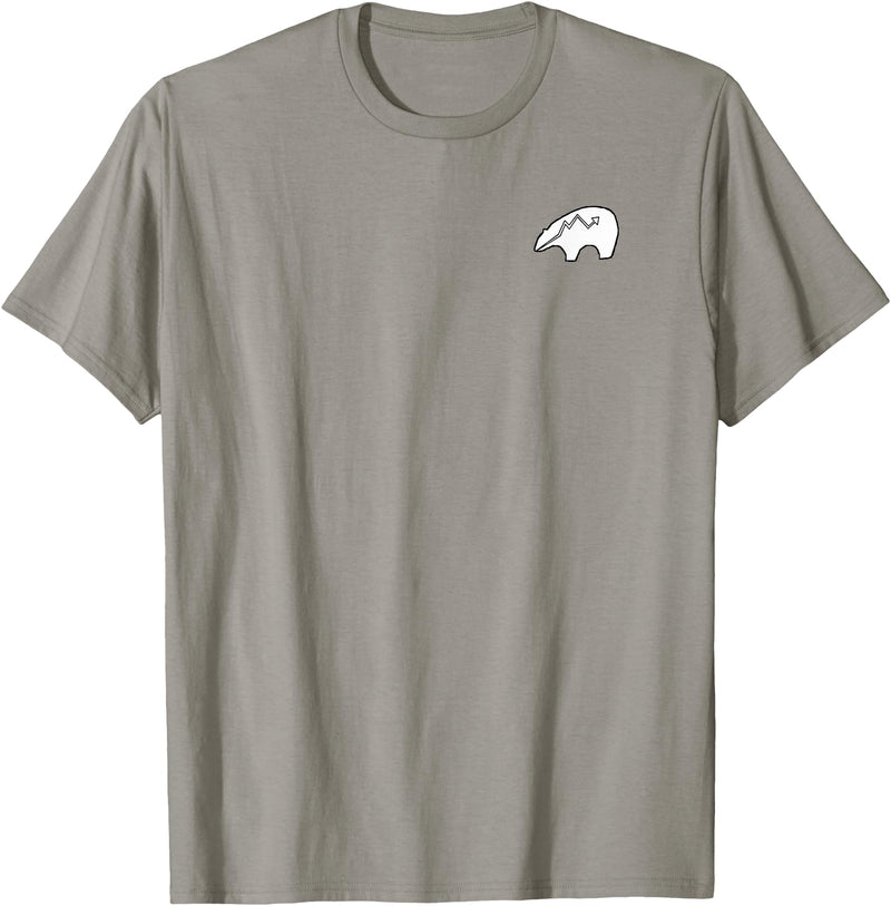 P&L Originals Zuni Bear pocket-style tee shirt emblem T-Shirt - Slate Grey