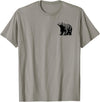 Polar Bear Gift for Men, Women, Dad & Mom Polar Bear Dad Mom Lover - Monochromatic Polar Bear T-Shirt - Slate Grey