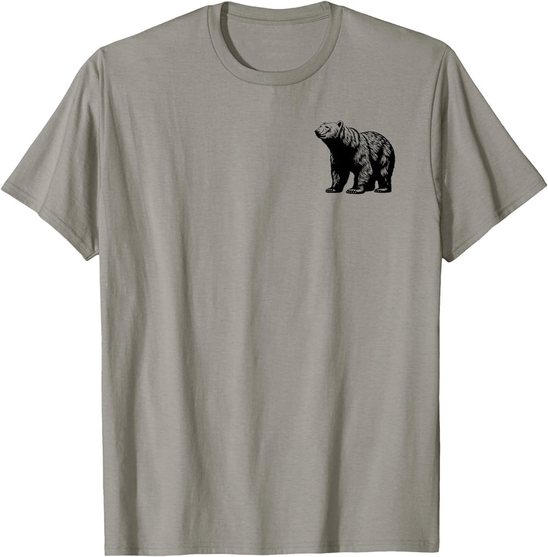 Polar Bear Gift for Men, Women, Dad & Mom Polar Bear Dad Mom Lover - Monochromatic Polar Bear T-Shirt - Slate Grey