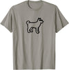 Dog Merch Simple Dog T-Shirt - Slate Grey