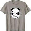 Panda Smile T Shirt Angry Panda Bear T Shirt (animal shirt) - Slate Grey