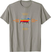Copper Cow Serape Show Pig Livestock T-Shirt - Slate Grey