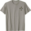 Camo Cross Fishing Faith Christian 2 Sided Hunting Fishing Cross Camo Faith Christian Fisherman Hunter T-Shirt - Slate Grey