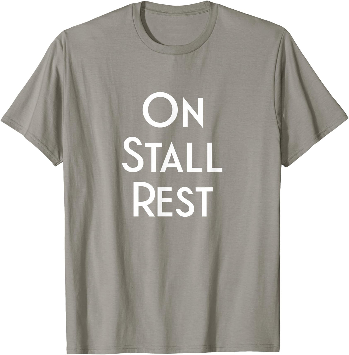 Get Well Horse Gifts for Equestrians & Horselovers Get Well Horse Gifts On Stall Rest T-Shirt - Slate Grey