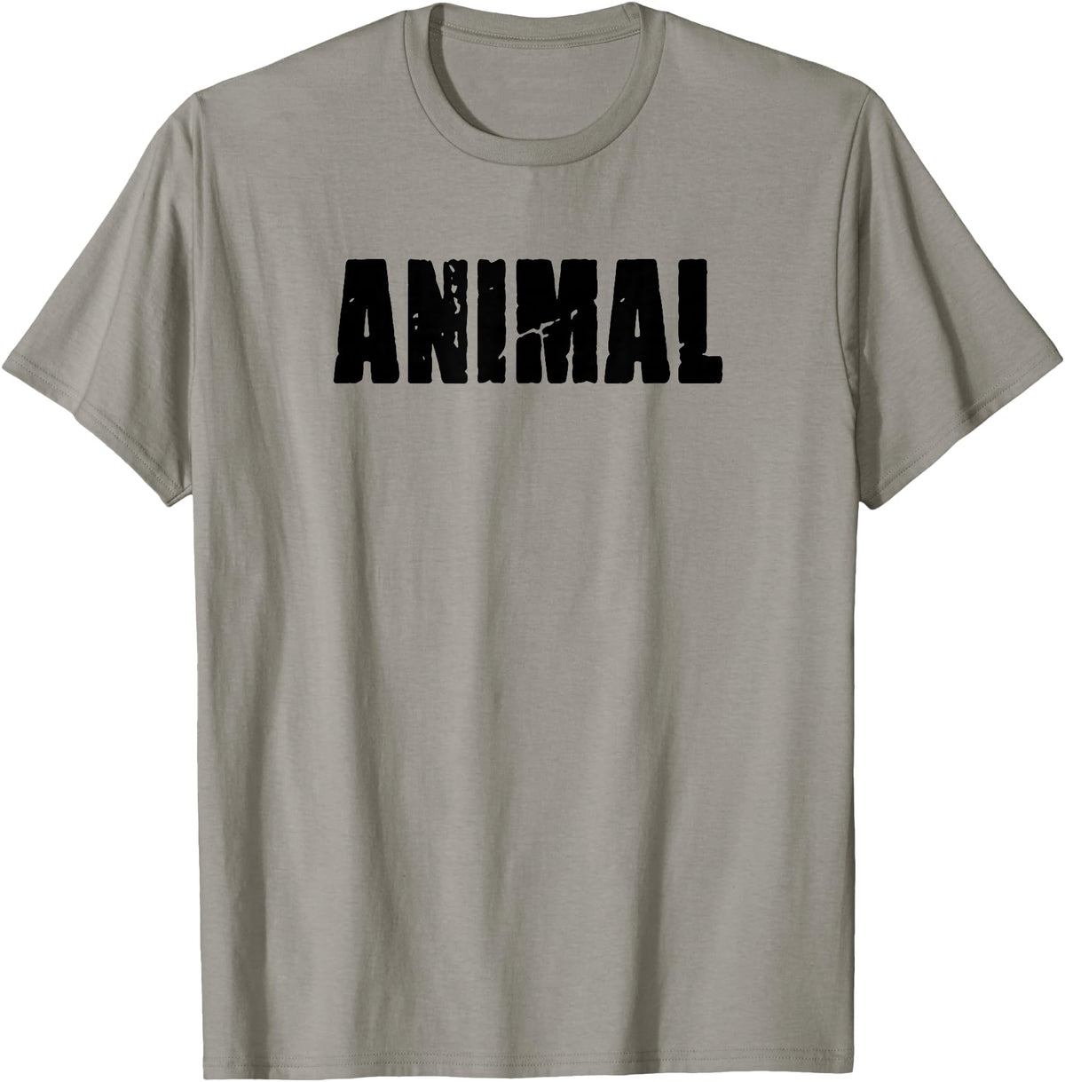 Animal Gym Rabbit Workout Bodybuilding Fitness T-Shirt in Slate Grey