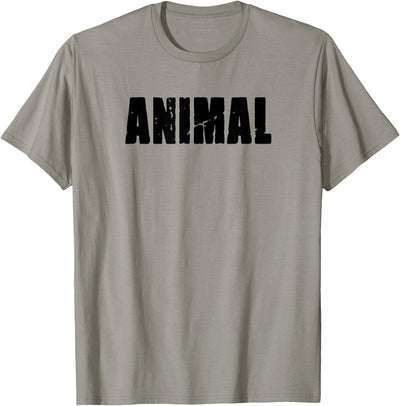 Animal Bold Text Graphic T-Shirt