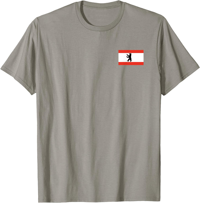 Berlin Bear Flag BERLIN GERMANY FLAG BEAR FLAG T-Shirt - Slate Grey