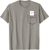 Arctic Polar Bear Tees And Gifts Polar Bear In The Pocket Funny Pocket Polar Bear T-Shirt - Slate Grey