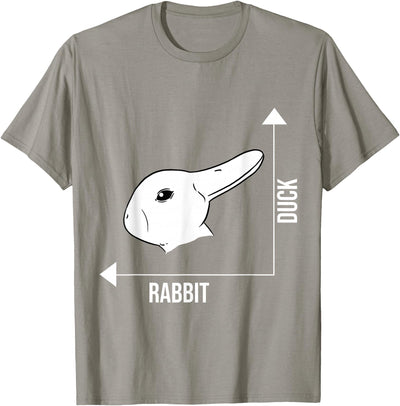 Rabbit or Duck Optical Illusion Graph T-Shirt