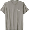The Polar Bear Apparel Co Polar Bear Minimalist Badge Patch Line Art T-Shirt - Slate Grey