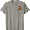 Cute Bear Lover Gifts Grizzly Bear Fake Bag T-Shirt - Slate Grey