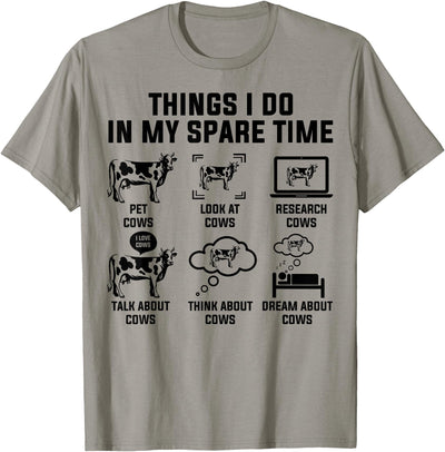 Things I Do In My Spare Time Cows Tee