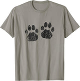 Vintage Mountain Lion Clothing Mountain Lion Distressed Print - Vintage Mountain Lion T-Shirt - Slate Grey