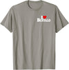 LOVE OF BUFFALO HEART CITY APPAREL I LOVE HEART BUFFALO NY T-Shirt - Slate Grey