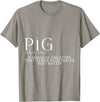 Bacon FH Pig, A Magical Creature That Turns Vegetables Into Bacon --- T-Shirt - Slate Grey