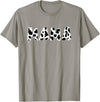 funny saying Gifts for Family Members and more Mama Cow Print Cow Pattern Mother's Day T-Shirt Small - Slate Grey