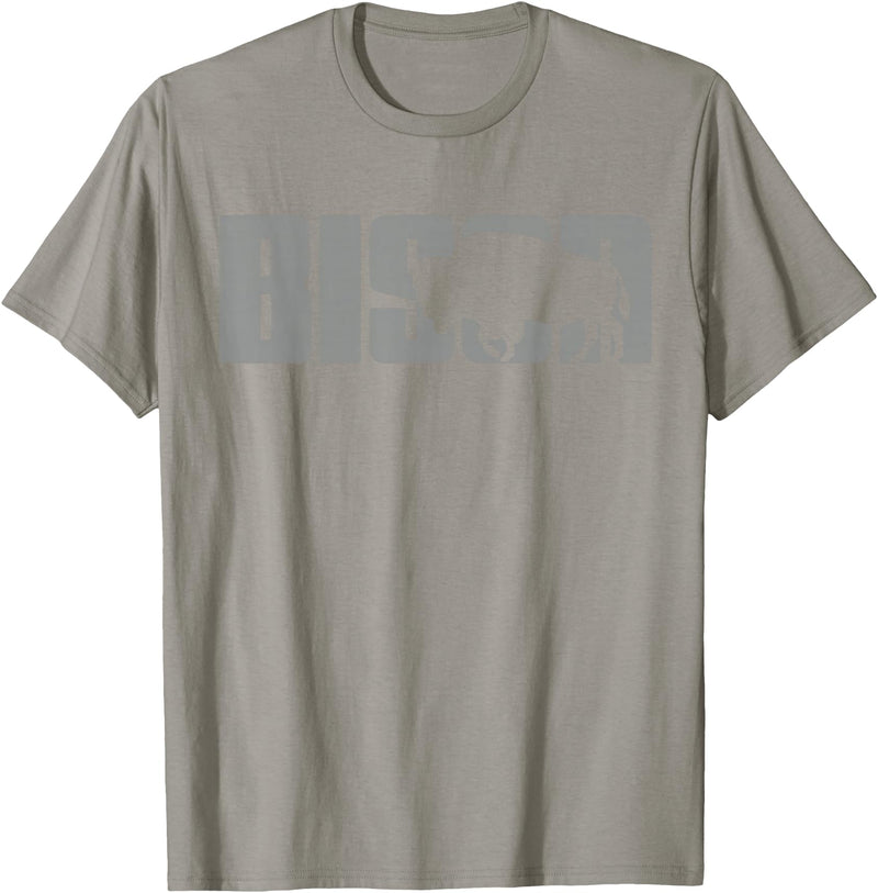 Bison Buffalo Apparel Bison Lover Buffalo Clothing - Buffalo Bison T-Shirt - Slate Grey